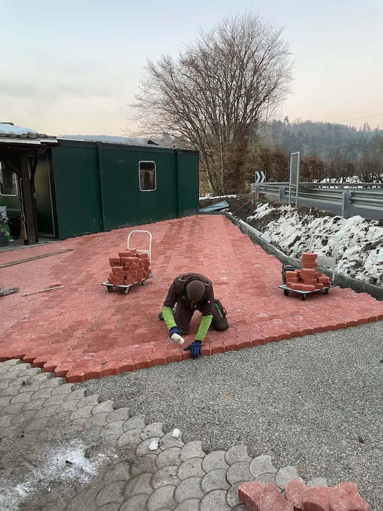 Secret de Jardin-Pose de pavés